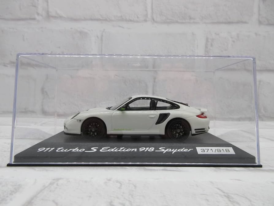 Mini Car 1/43 Porsche 911 Turbo S Edition 918 Spider White